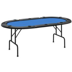 Masa pentru poker VidaXL 80403 (Blue/Black)