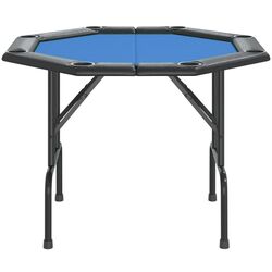 Masa pentru poker VidaXL 80405 (Blue/Black) Thumb