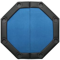Masa pentru poker VidaXL 80405 (Blue/Black) Thumb