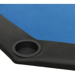 Masa pentru poker VidaXL 80405 (Blue/Black) Thumb