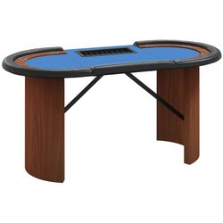 Masa pentru poker VidaXL 80407 (Blue/Brown)