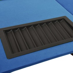 Masa pentru poker VidaXL 80407 (Blue/Brown) Thumb