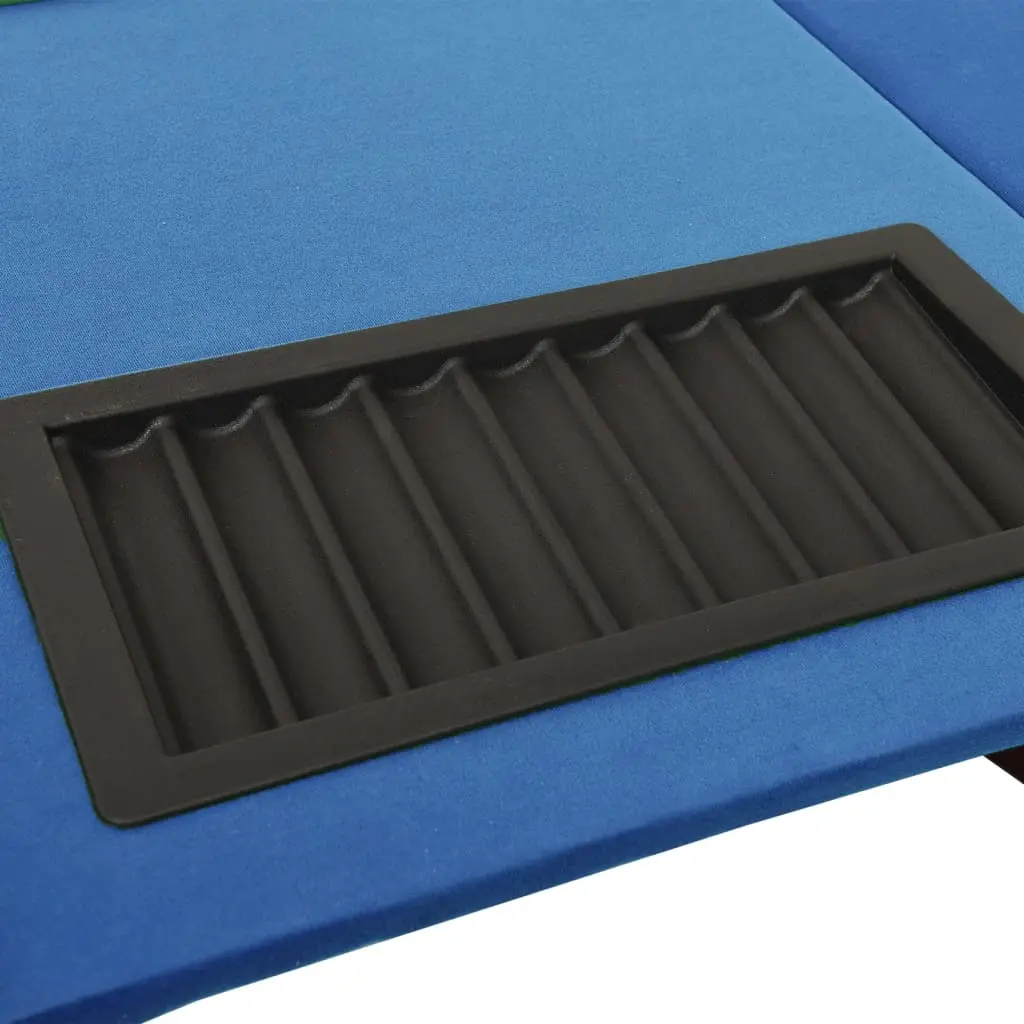 Masa pentru poker VidaXL 80407 (Blue/Brown) - 4