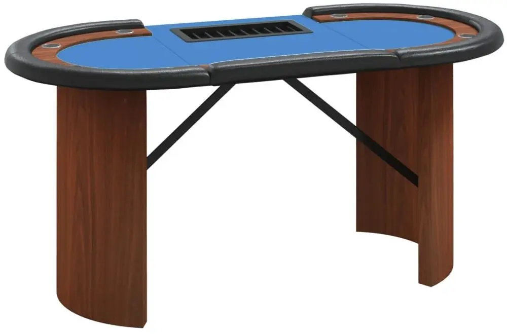 Masa pentru poker VidaXL 80407 (Blue/Brown)