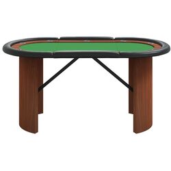 Masa pentru poker VidaXL 80408 (Green/Brown) Thumb