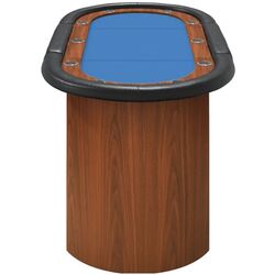 Masa pentru poker VidaXL 80409 (Blue/Brown) Thumb