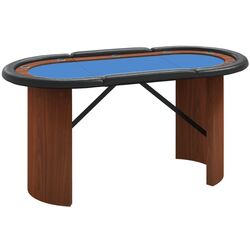 Masa pentru poker VidaXL 80409 (Blue/Brown)
