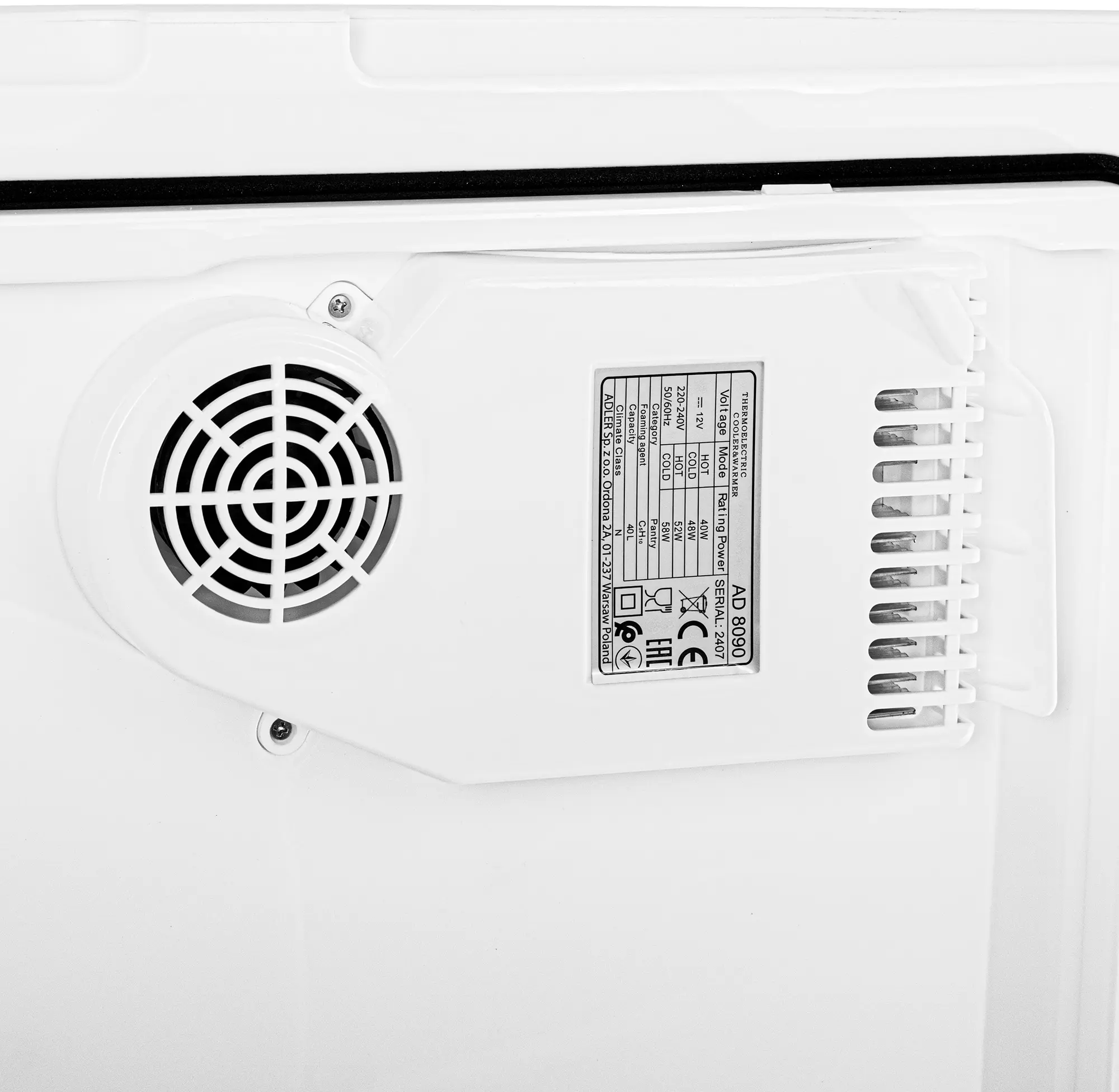 Frigider auto Adler AD 8090 (Black/White)