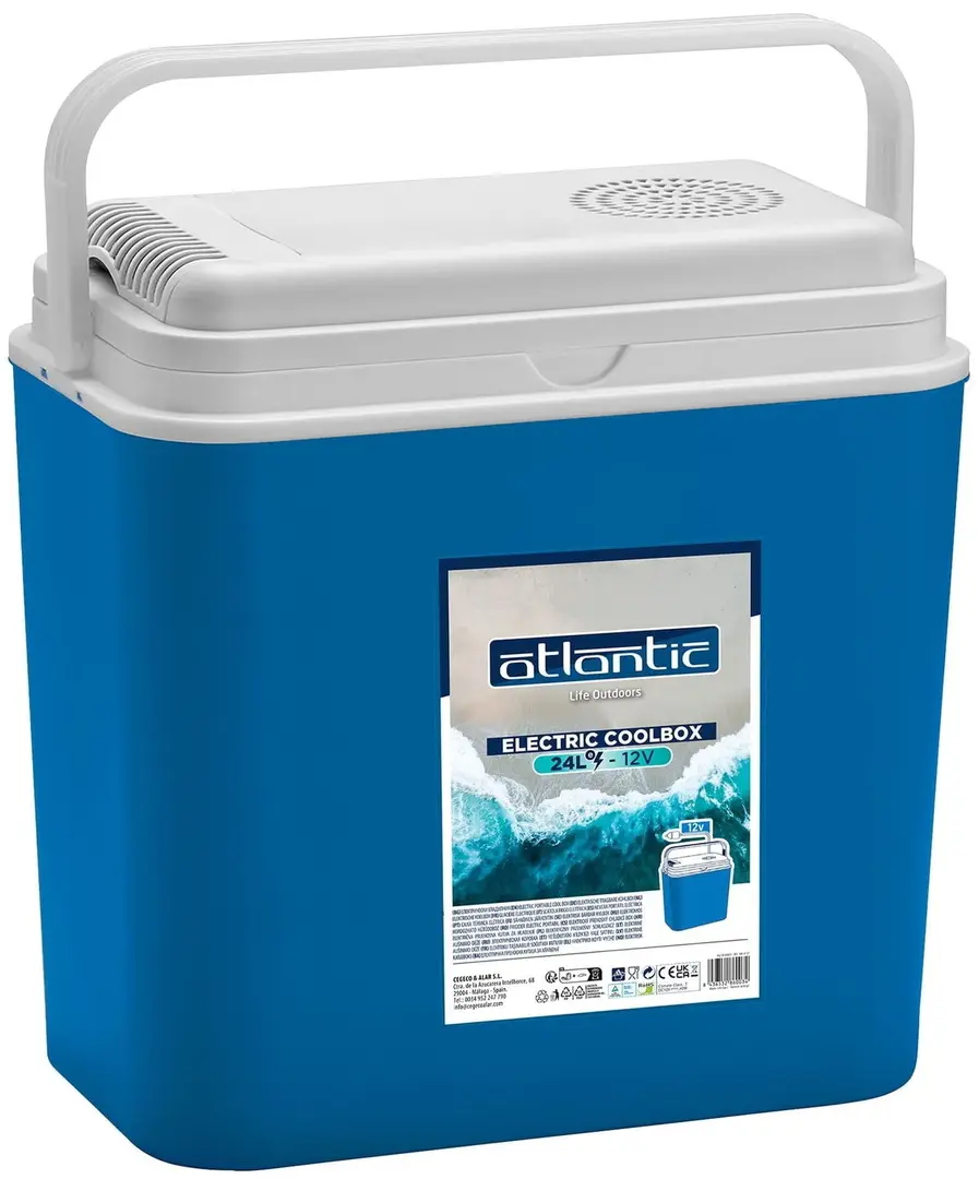Автомобильный холодильник Atlantic Electric CoolBox 24L (Blue/White)