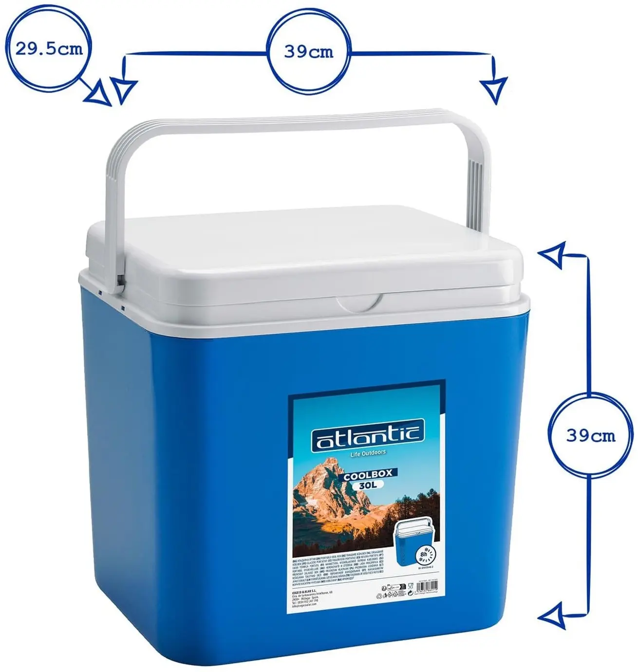 Термобокс Atlantic CoolBox 30L (Blue/White) - 2