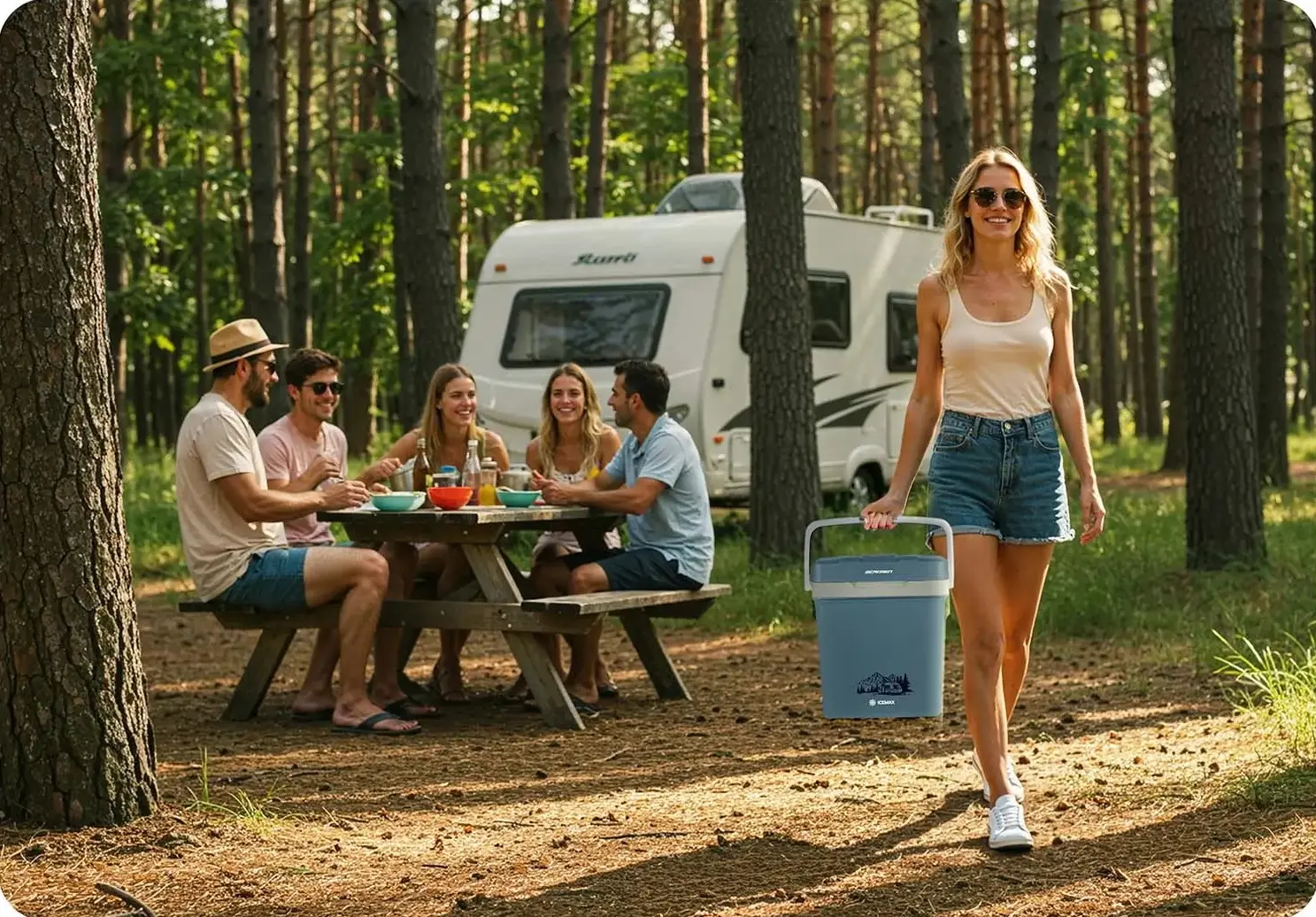 Frigider portabil Berdsen Icemax 3830 (Blue) - 13