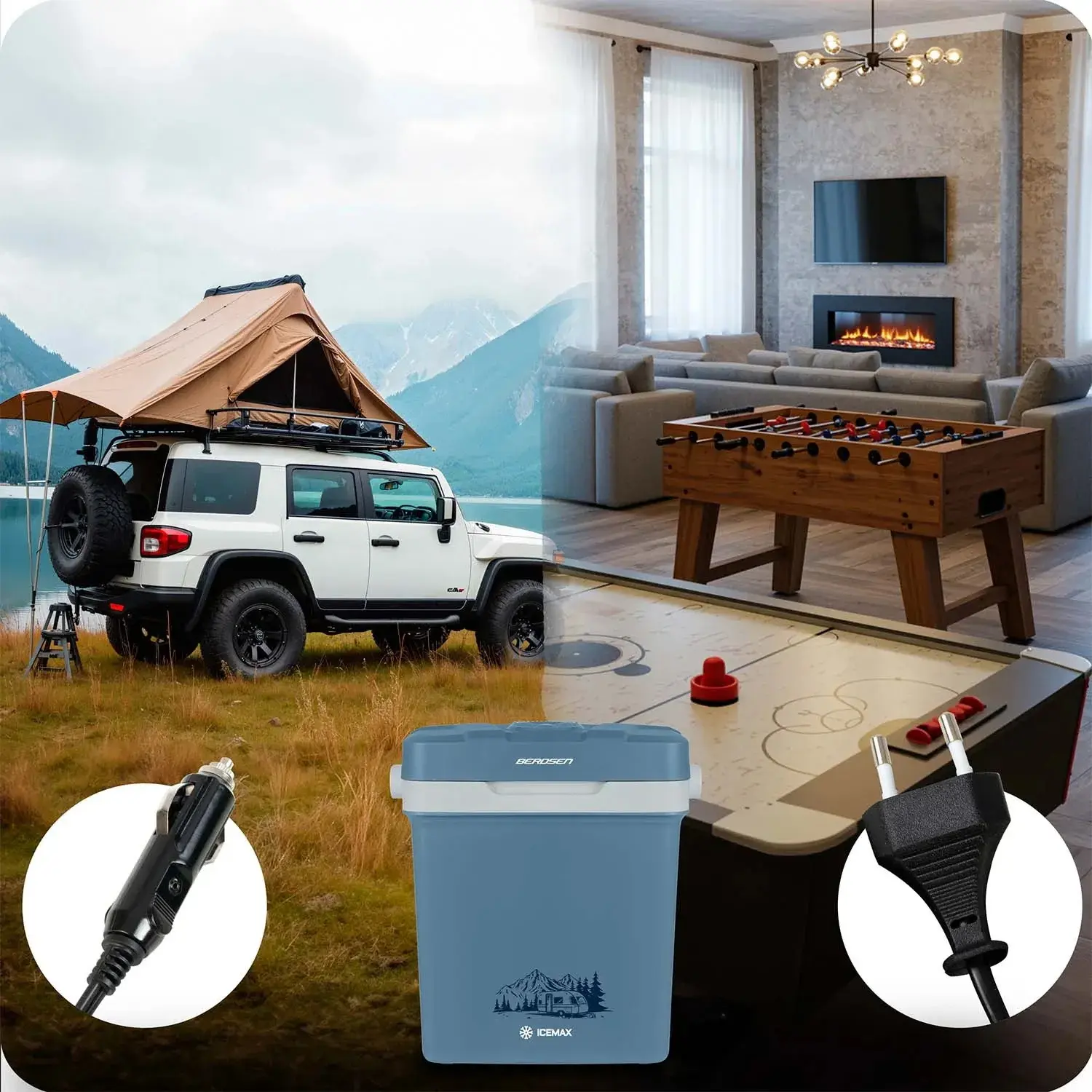 Frigider portabil Berdsen Icemax 3830 (Blue) - 14