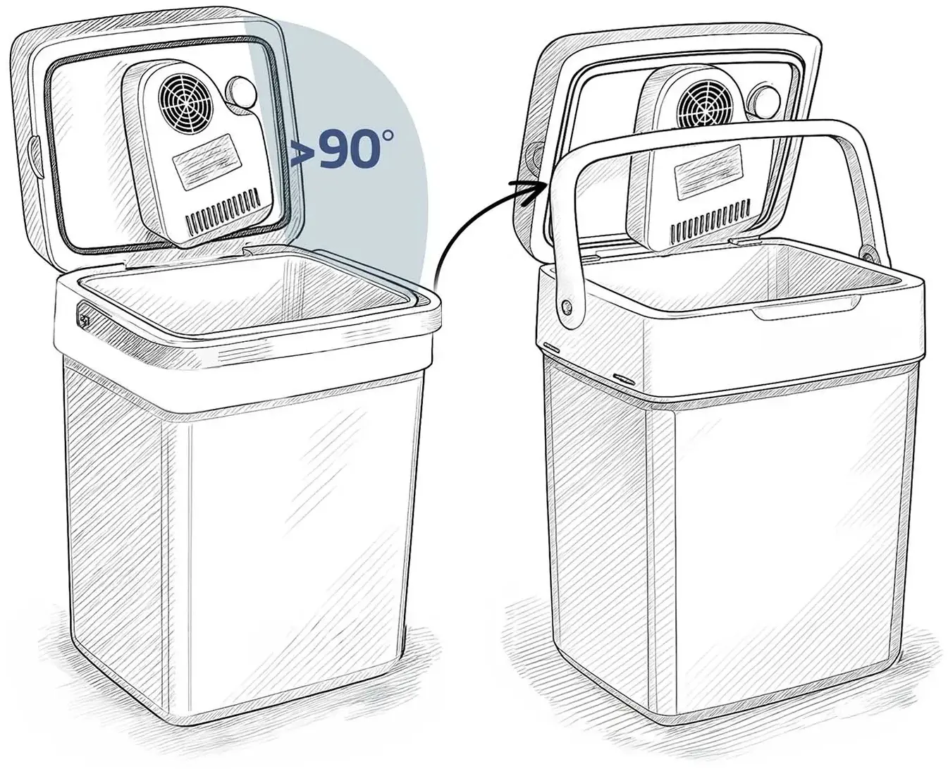 Frigider portabil Berdsen Icemax 3830 (Blue) - 7