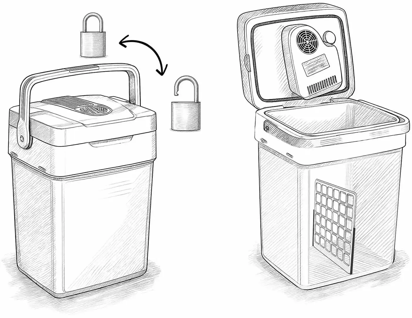 Frigider portabil Berdsen Icemax 3830 (Blue) - 8