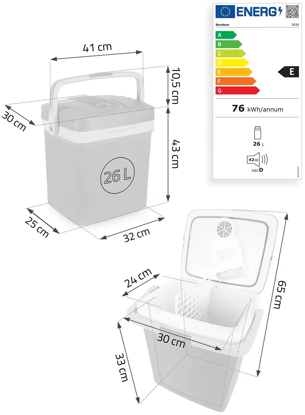 Frigider portabil Berdsen Icemax 3830 (Blue) - 9