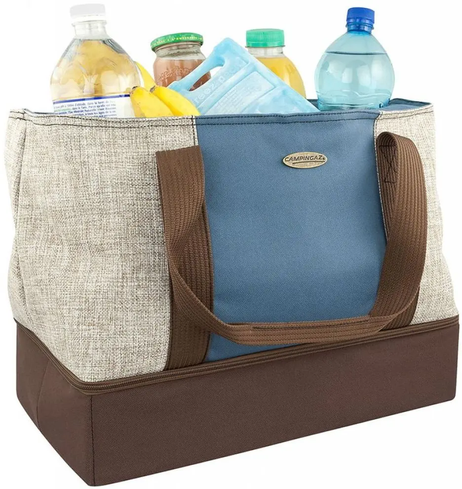Geanta termoizolanta Campingaz Entertainer 18L (Beige/Blue) - 4