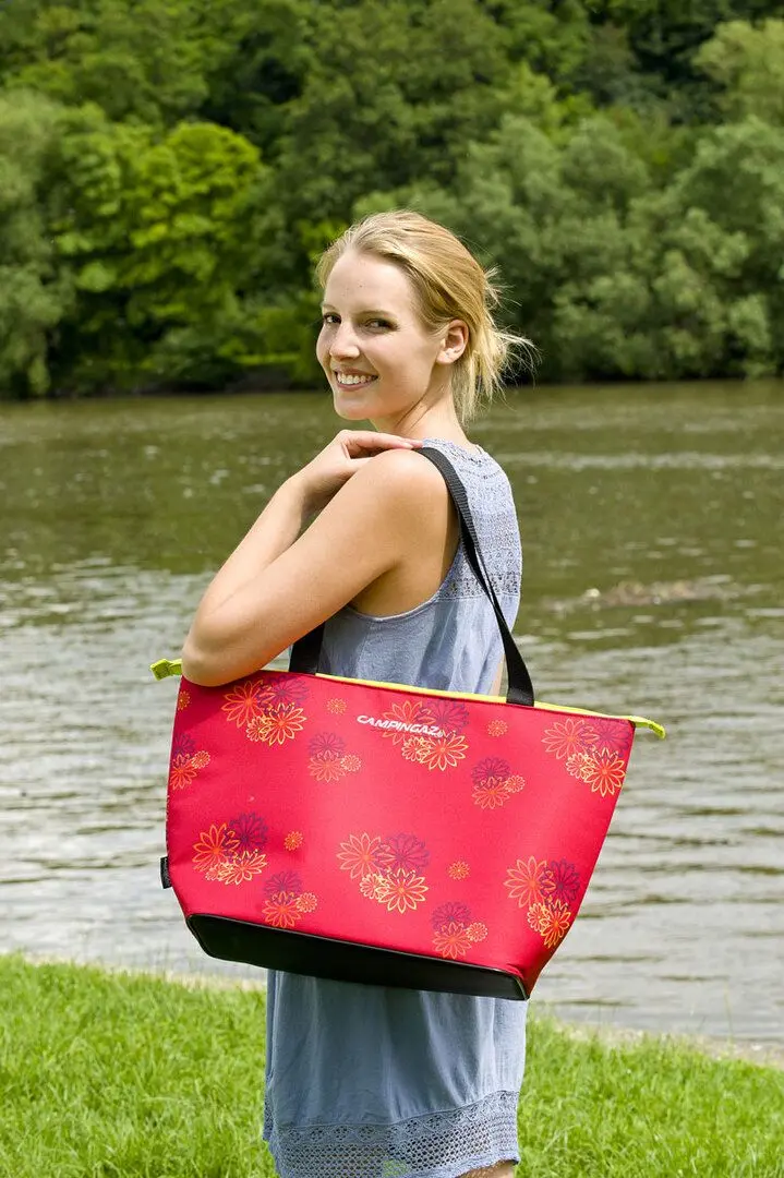 Geanta termoizolanta Campingaz Shopping 15L (Pink Daisy) - 3
