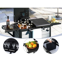 Переносная тележка-холодильник Costway NP12536 (Black/Grey) Thumb