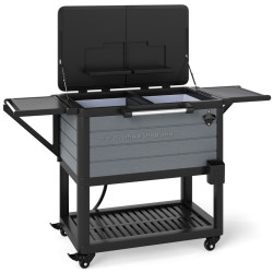 Переносная тележка-холодильник Costway NP12536 (Black/Grey)