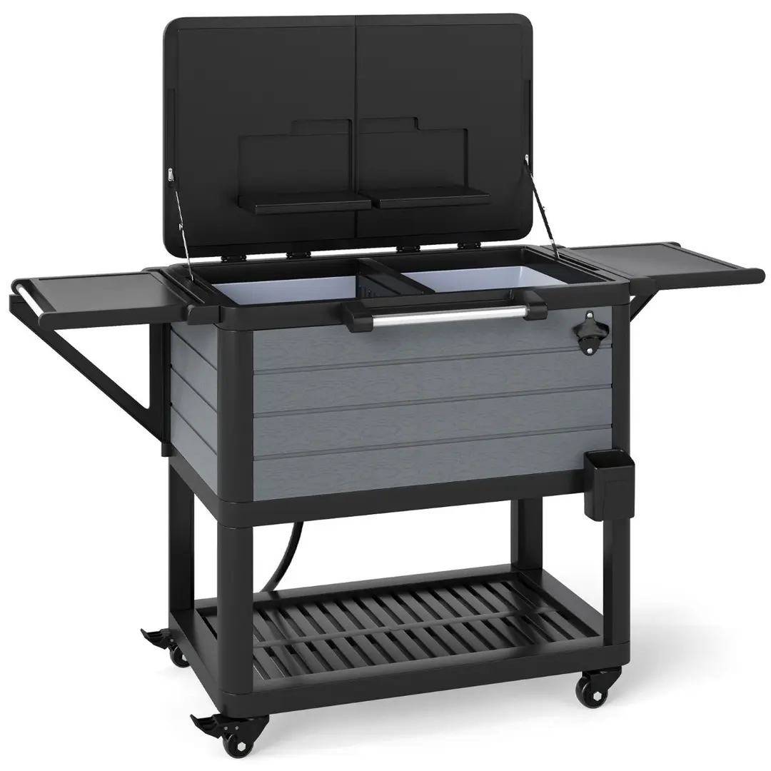 Переносная тележка-холодильник Costway NP12536 (Black/Grey)