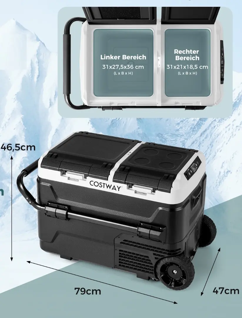 Frigider portabil Costway FP10735DE-BK (Black)