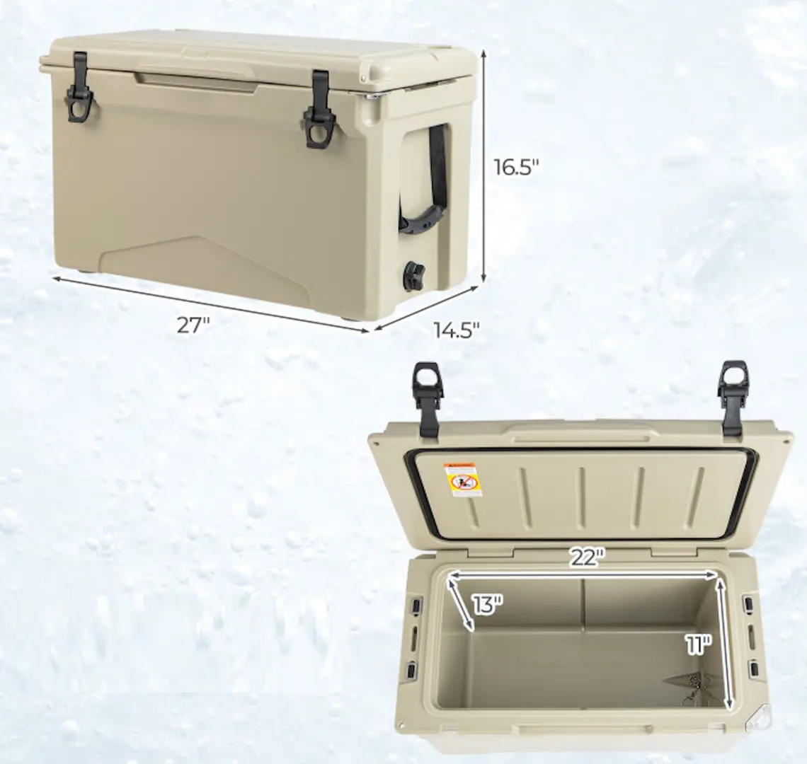 Frigider portabil Costway GP11737SA (Khaki)