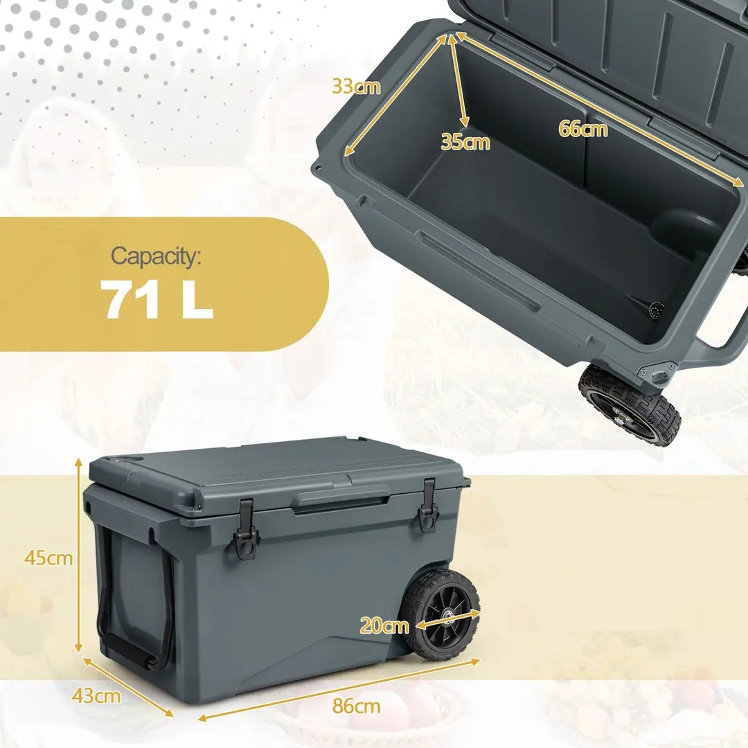 Frigider portabil Costway GP11738GR (Grey)