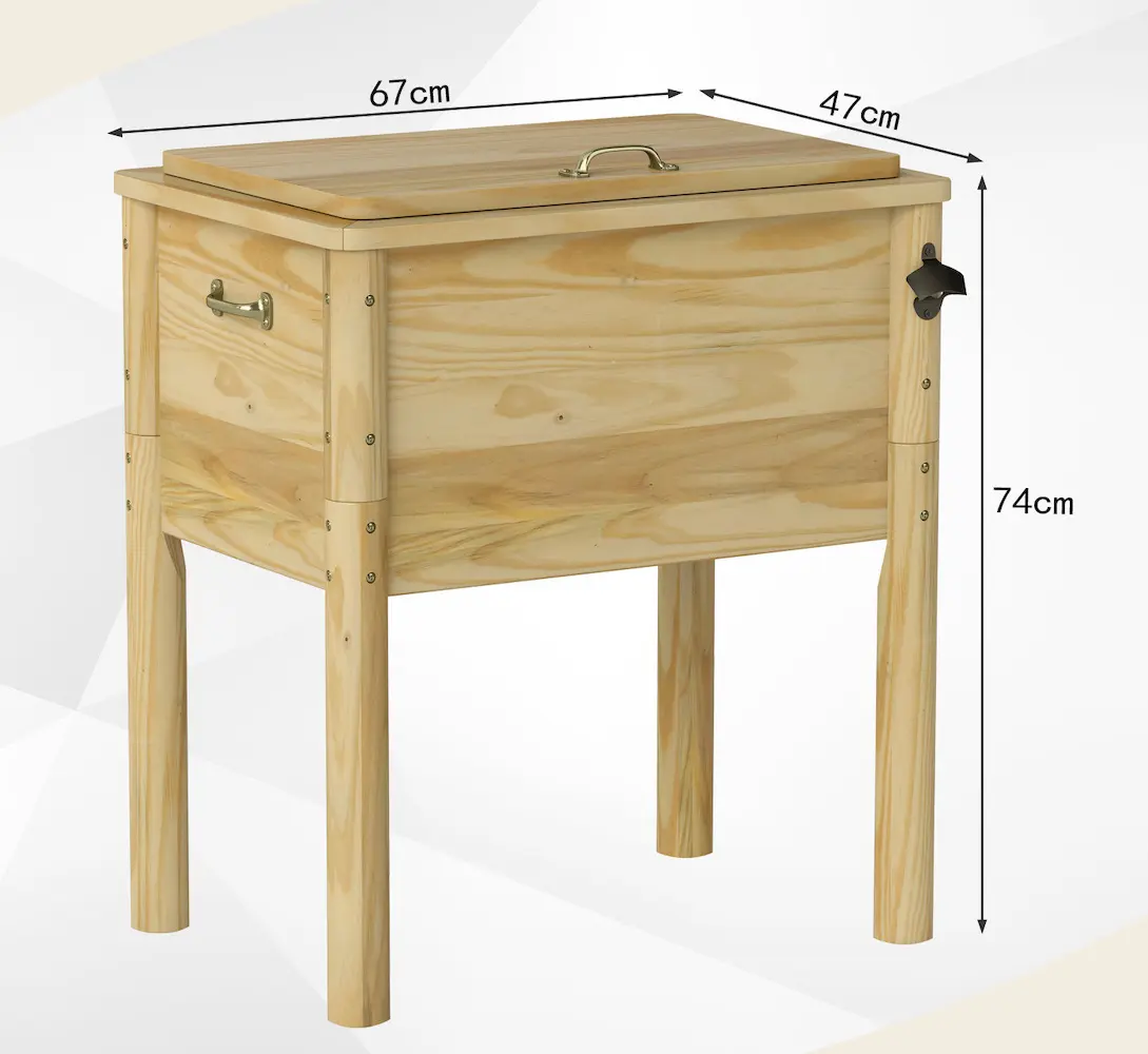 Тележка-холодильник Costway NP12567NA (Natural) - 2