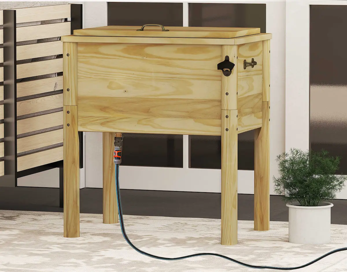 Тележка-холодильник Costway NP12567NA (Natural) - 3