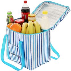 Geanta termoizolanta Enero Camp Lines 28L (Blue Lines) Thumb