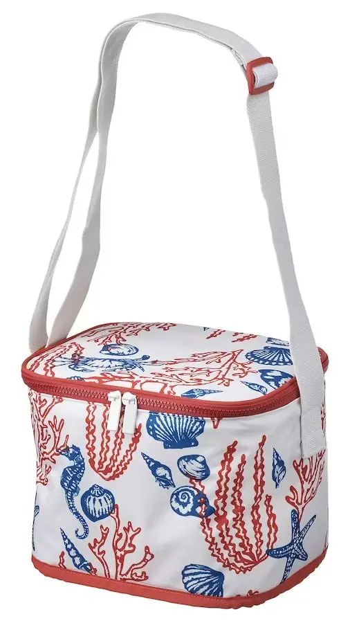 Geanta-frigorifica Ikea Sommarflader (Rosu/Alb/Albastru)