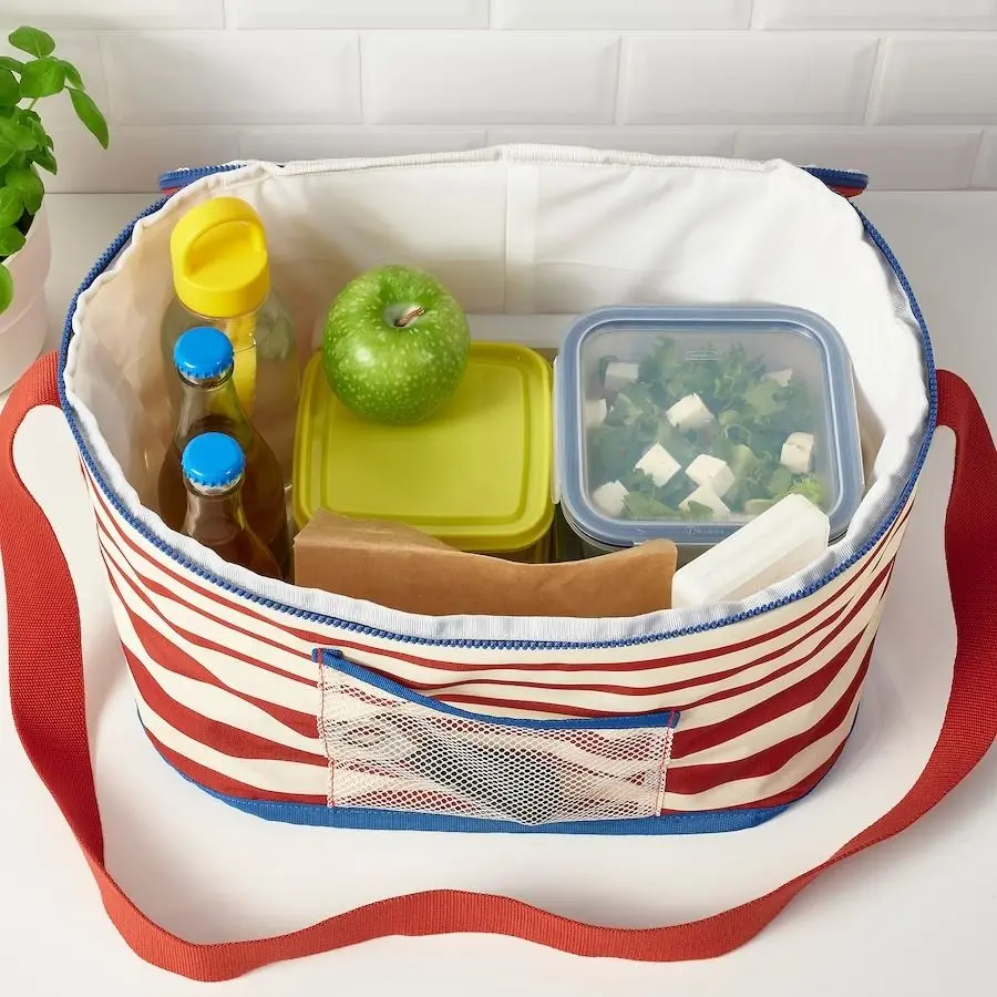 Geanta-frigorifica Ikea Sommarflader (Rosu/Bej Deschis) - 2