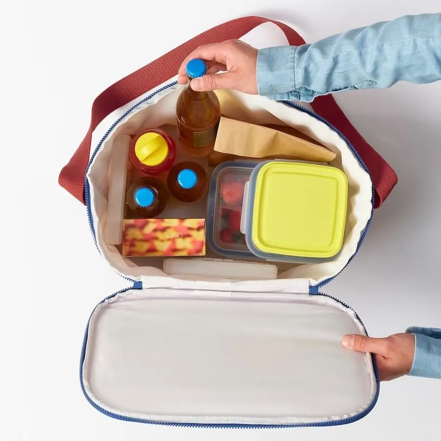 Geanta-frigorifica Ikea Sommarflader (Rosu/Bej Deschis) - 3