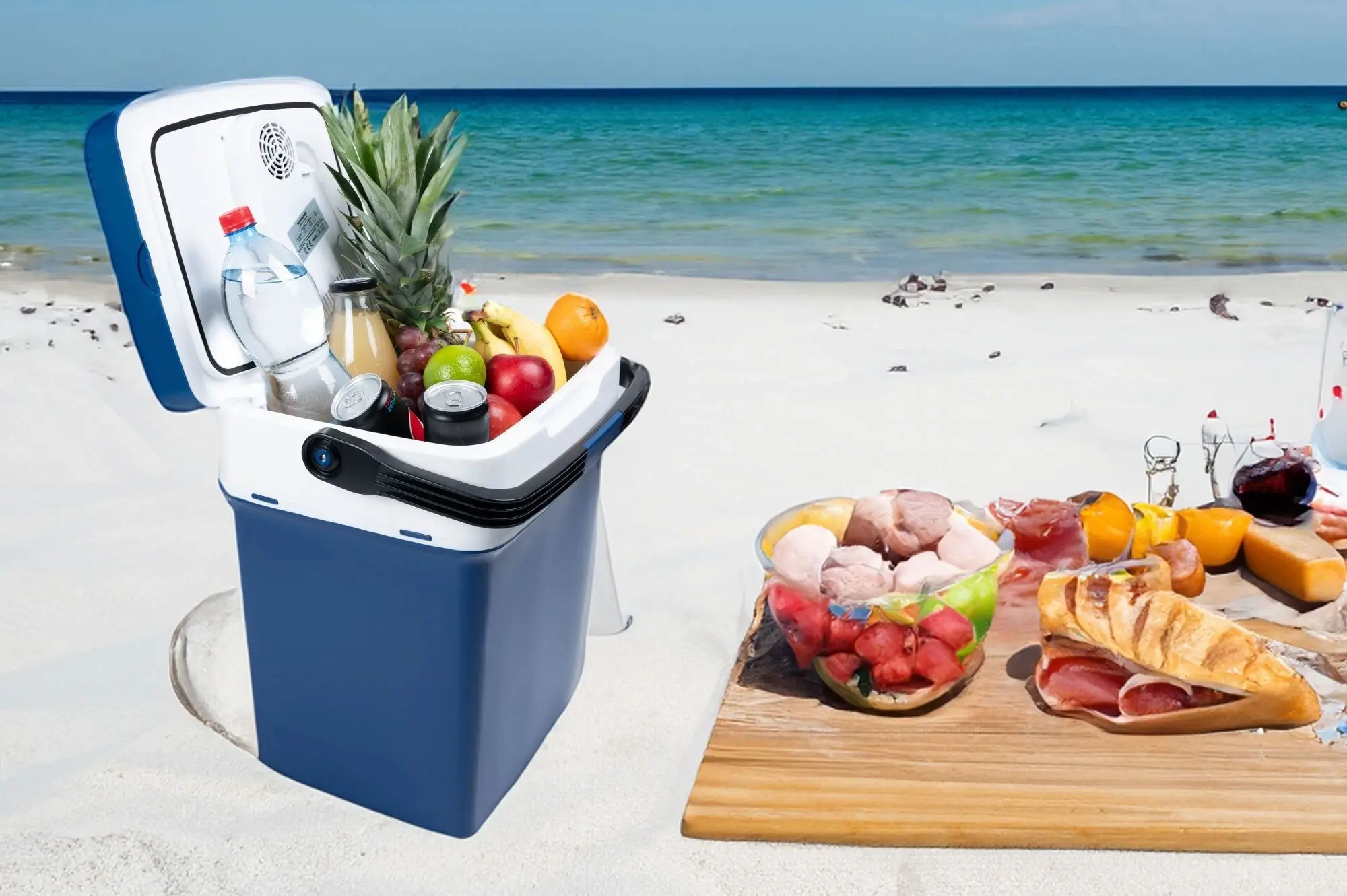 Портативный холодильник Modern Home G-449 (Blue) - 6