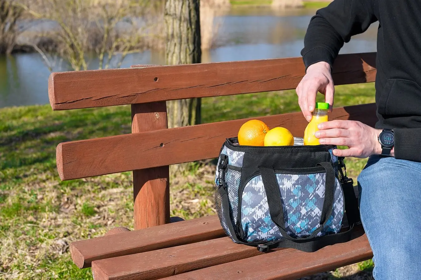 Geanta termoizolanta Noveen LBB515 (Grey/Blue)