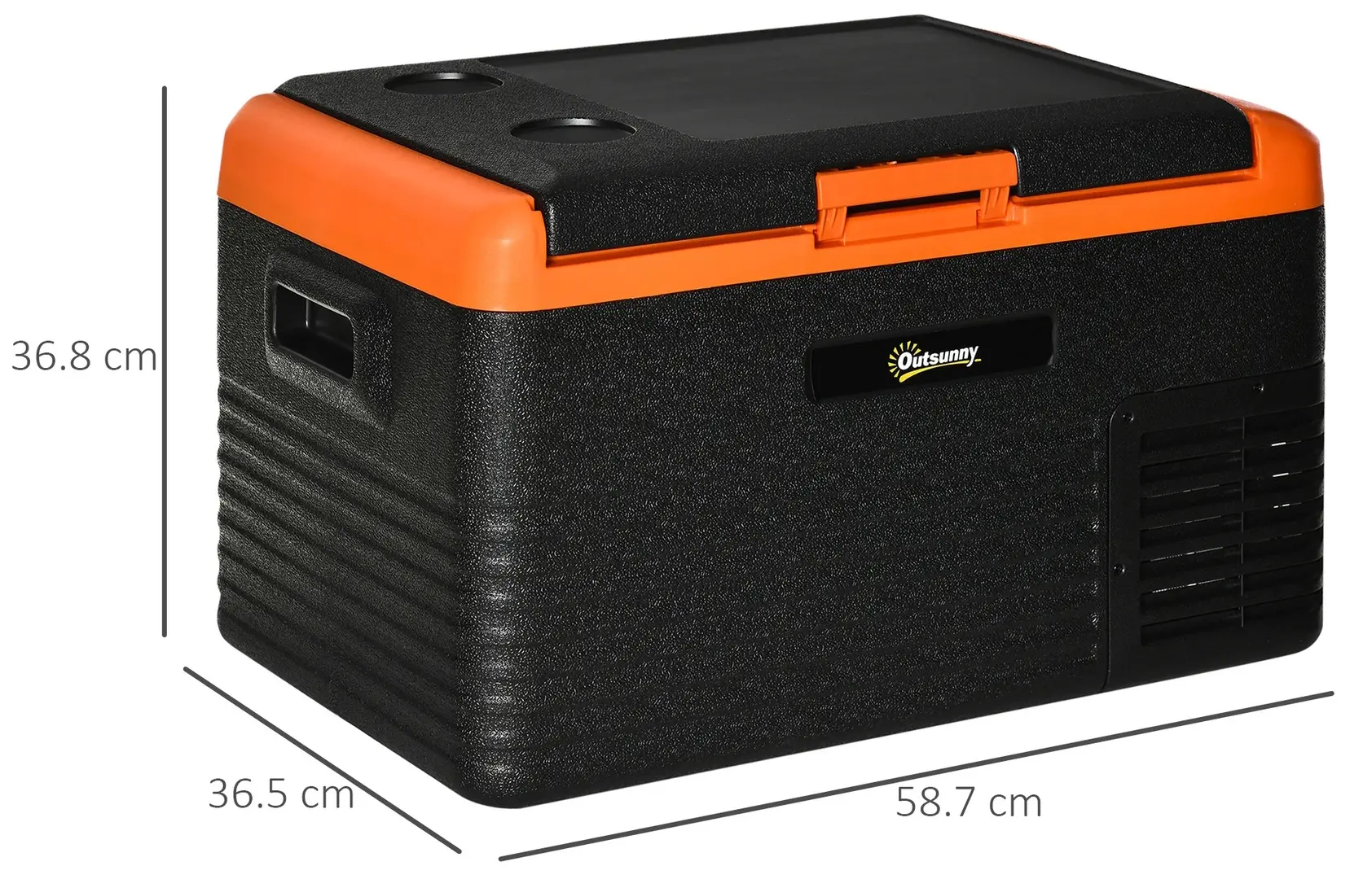 Автомобильный холодильник Outsunny C00-036V90OG (Black/Orange) - 3