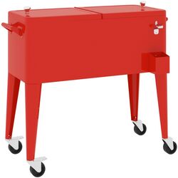 Carucior frigorific portabil VidaXL 93743 (Red) Thumb