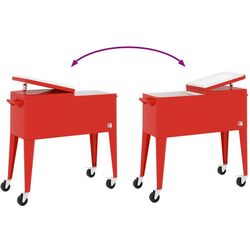 Carucior frigorific portabil VidaXL 93743 (Red) Thumb