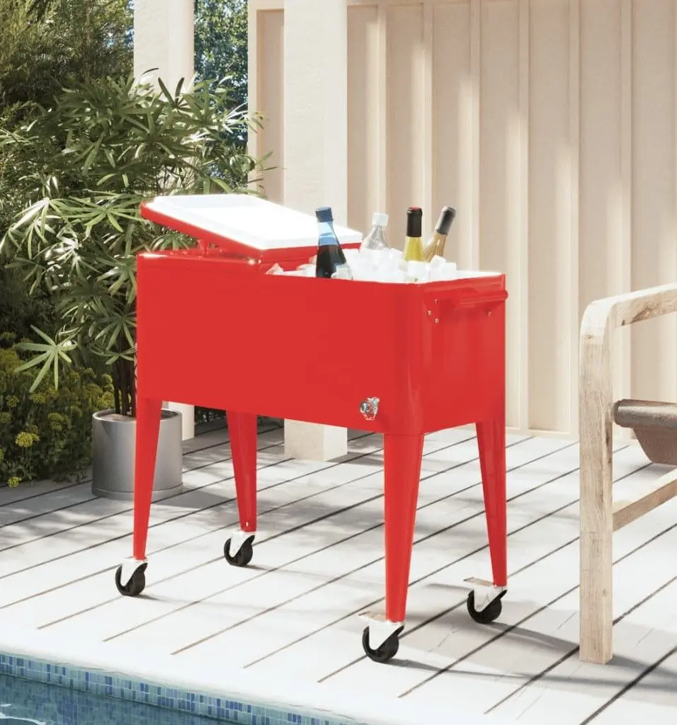 Carucior frigorific portabil VidaXL 93743 (Red)