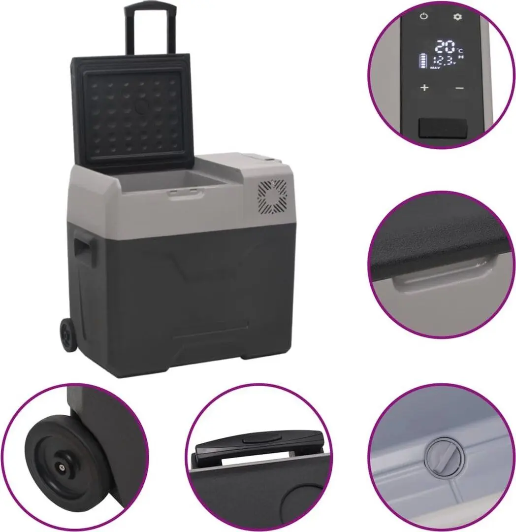 Frigider auto VidaXL 3154635 30L (Grey/Black)