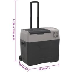 Frigider auto VidaXL 51783 (Black/Grey) Thumb