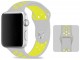 Ремешок для часов Apple Watch Strap Silica gel 42/44 (Gray/Yellow)