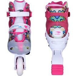 Patine cu rotile Action Doly 26-29 (Pink/White) Thumb