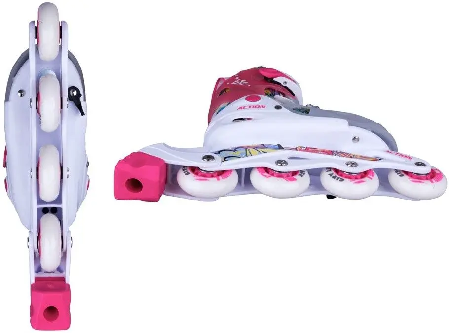 Patine cu rotile Action Doly 26-29 (Pink/White) - 3