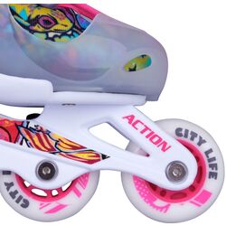 Patine cu rotile Action Doly 26-29 (Pink/White) Thumb