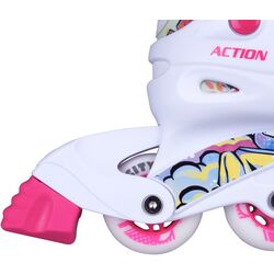Patine cu rotile Action Doly 26-29 (Pink/White) Thumb