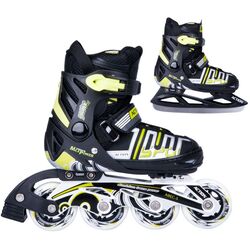 Patine cu rotile Action Olaff 2in1 31-34 (Black/Lime)