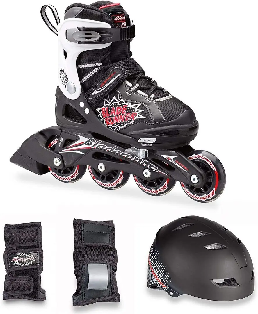 Patine cu rotile + set protectie Bladerunner Phaser Cube (Black)