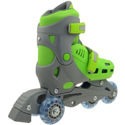 Роликовые коньки DHS Triskate S 31-34 (Gray/Green) Thumb