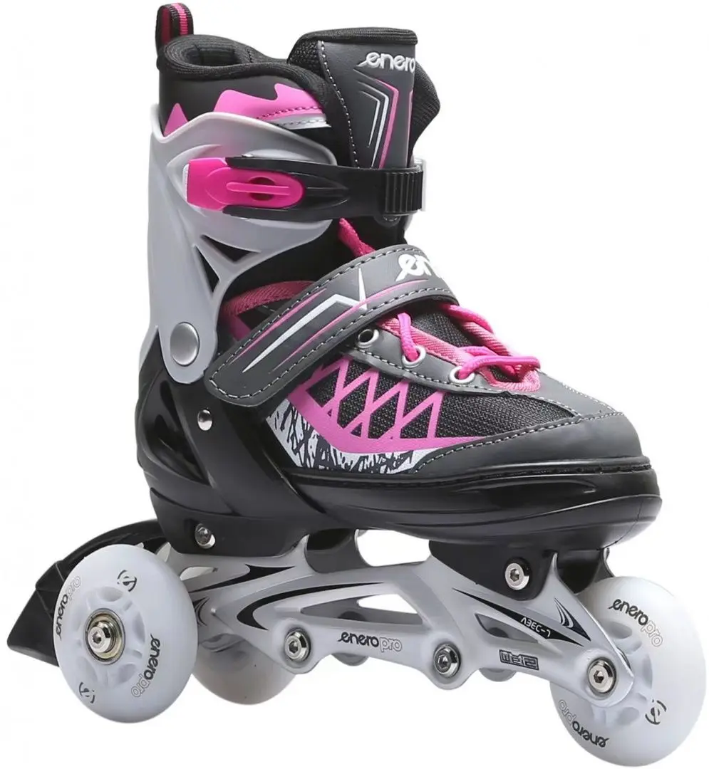 Роликовые коньки 4в1 Enero Pro 1040752 Led (Pink/Gray)